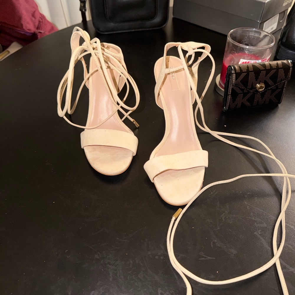 Aldo - Elegant Cream Women's Strappy Sandals